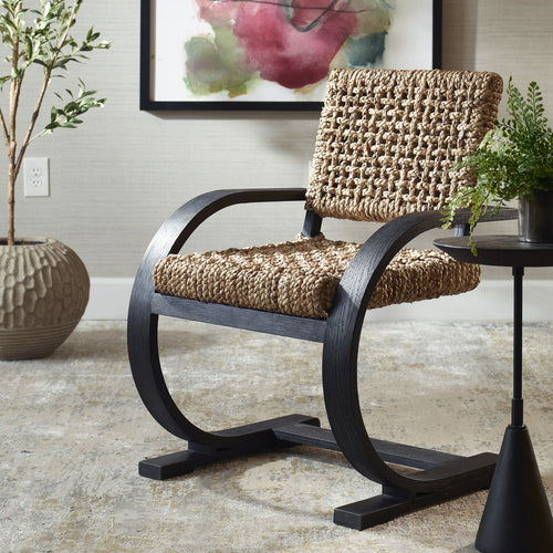 Uttermost Rehema Black Dining Chair