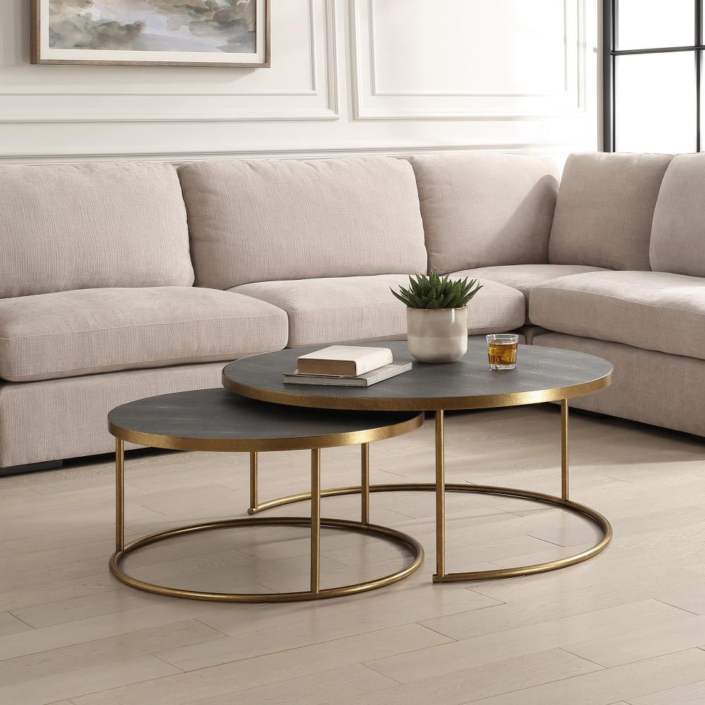 Uttermost 50080 Aragon - Coffee Table (Set of 2)-17.5 Inches Tall and 40 Inches Wide UT-50080