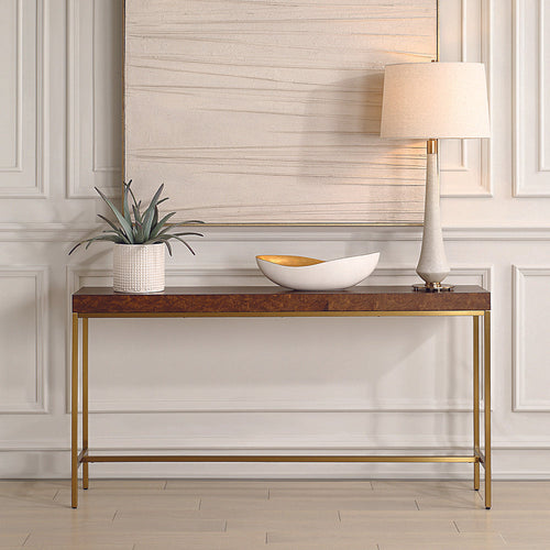 Uttermost Moran Burl Console Table