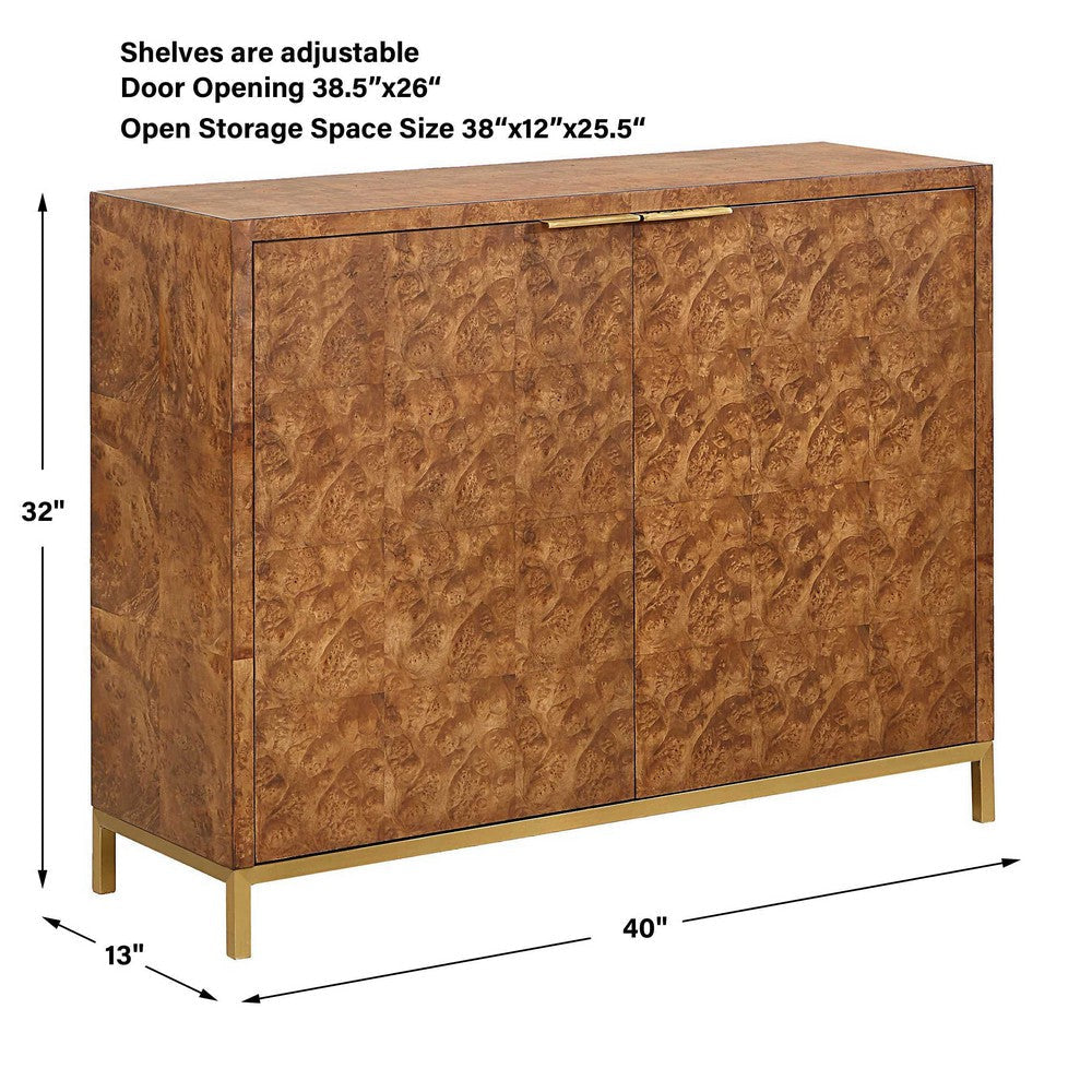Uttermost Jethro Burl 2 Door Cabinet UT-50083