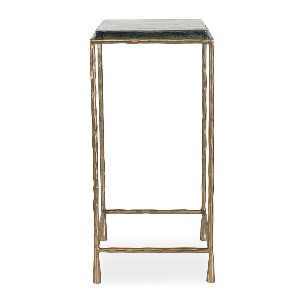 Uttermost Ovard Antiqued Gold Accent Table UT-50089
