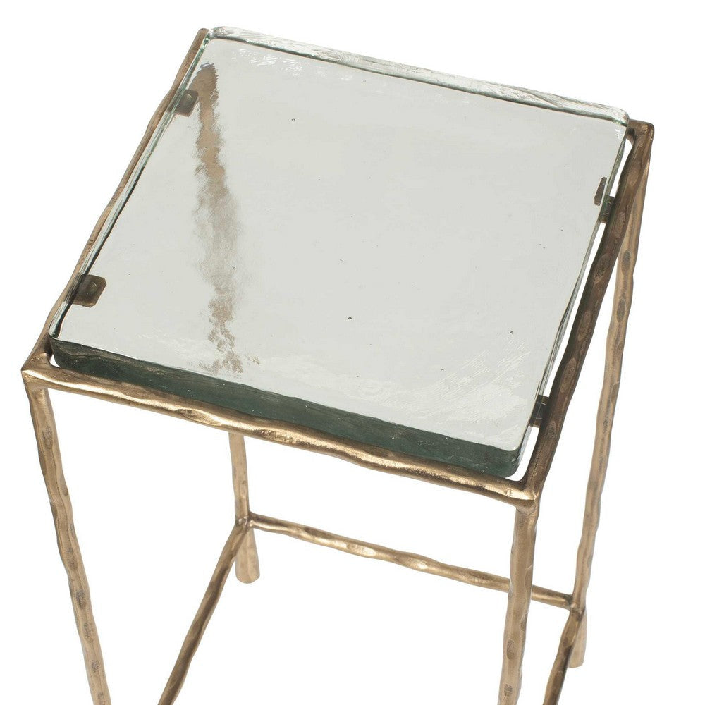 Uttermost Ovard Antiqued Gold Accent Table UT-50089