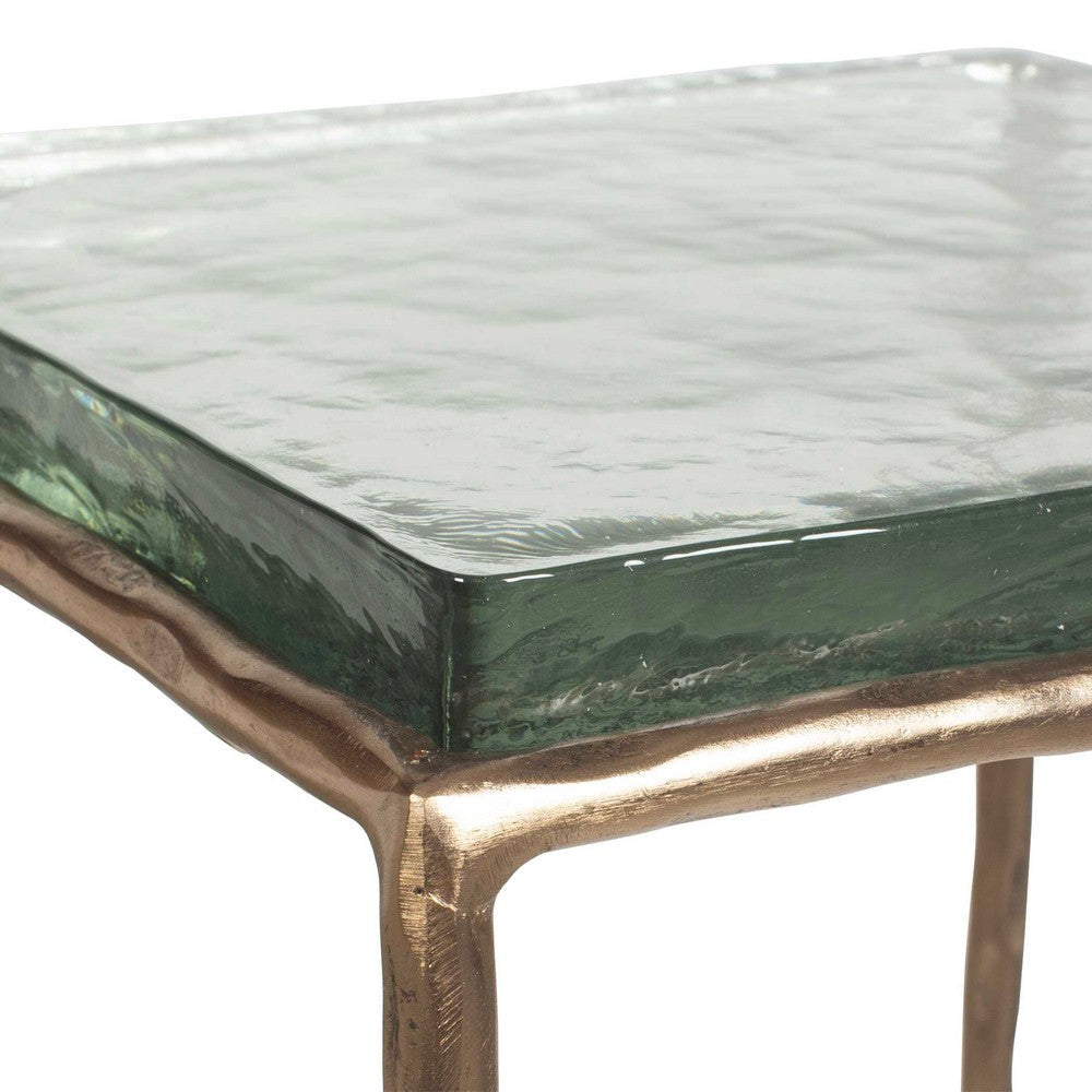 Uttermost Ovard Antiqued Gold Accent Table UT-50089