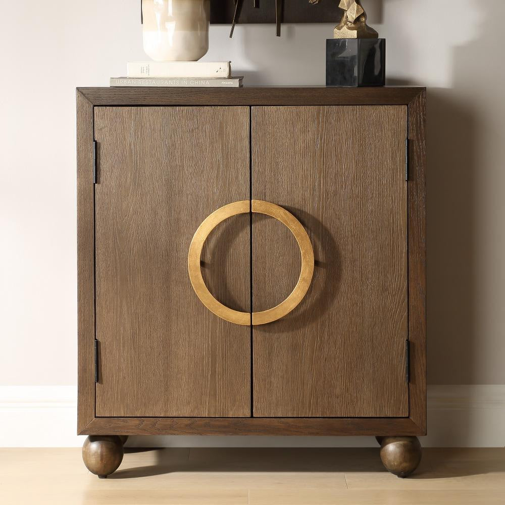 Uttermost Mayenne 2 Door Oak Wood Cabinet UT-50090
