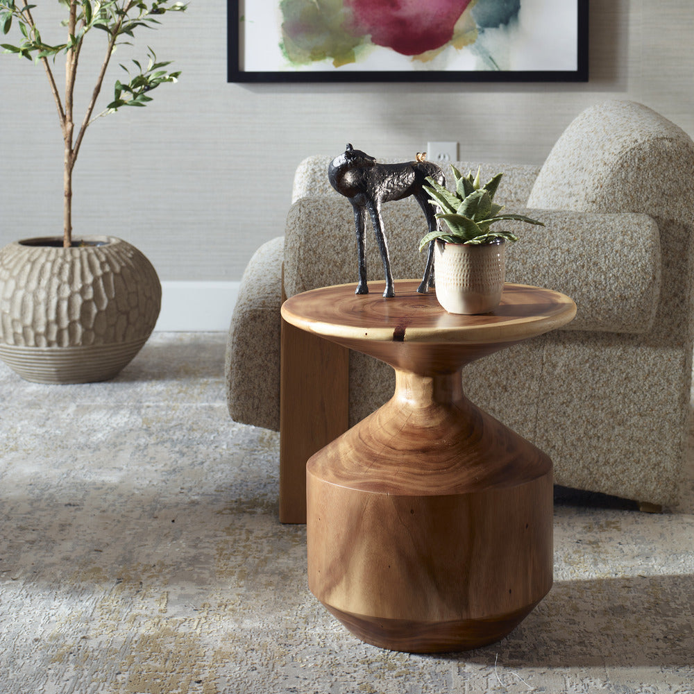 Uttermost Lynx Hourglass Accent Table