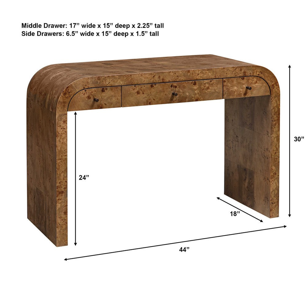 Uttermost Rocco Mappa Burl Desk UT-50123