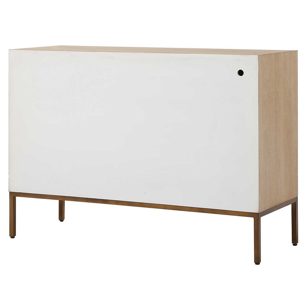 Uttermost Weimar 2 Door White Cabinet UT-50129