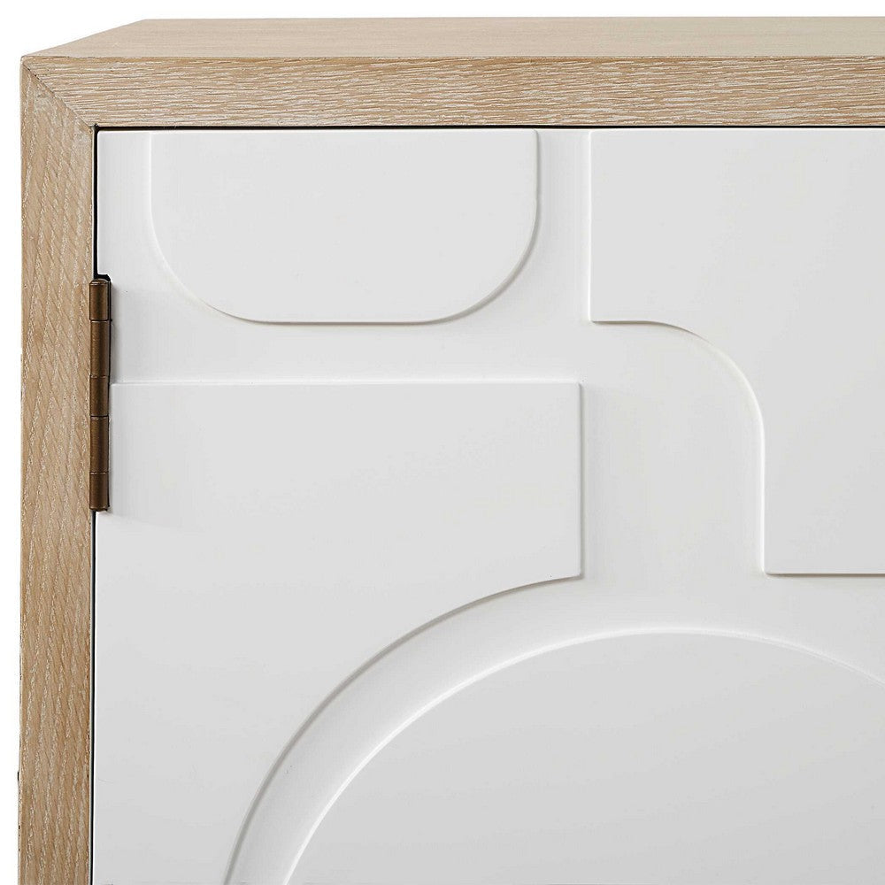 Uttermost Weimar 2 Door White Cabinet UT-50129