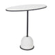 Uttermost Morro White Marble Side Table