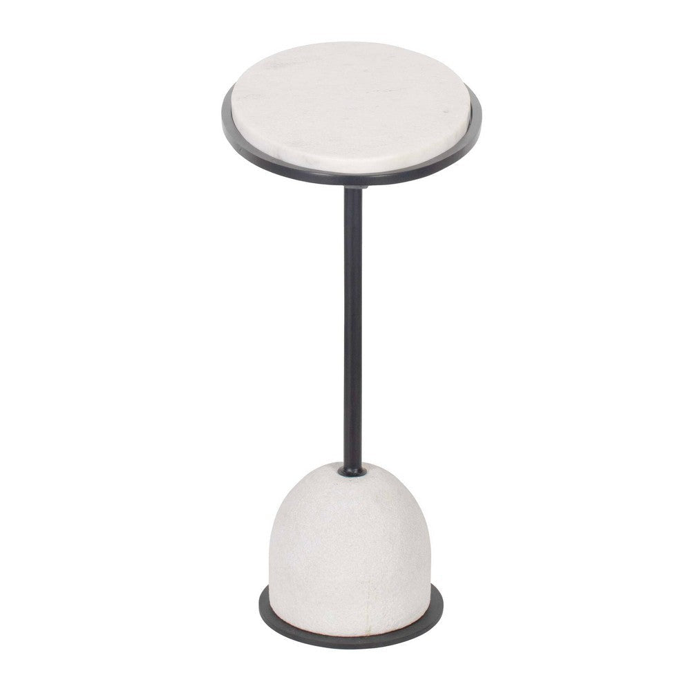 Uttermost Morro White Marble Side Table UT-50135