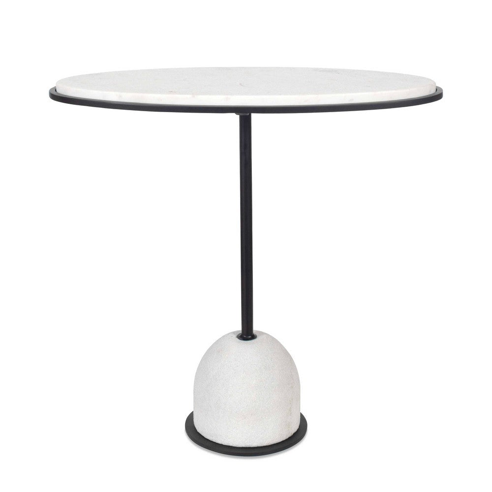 Uttermost Morro White Marble Side Table UT-50135