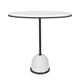 Uttermost Morro White Marble Side Table UT-50135