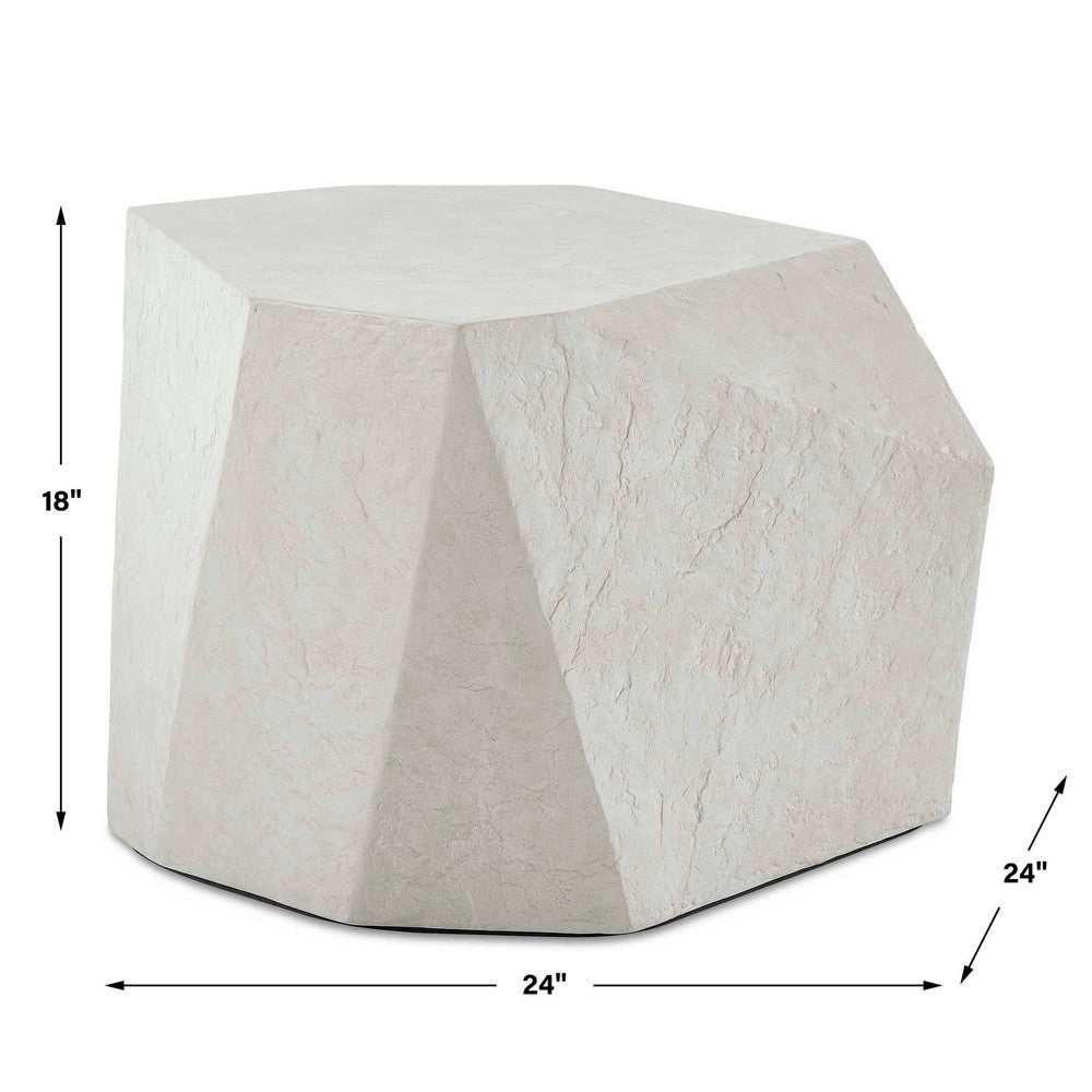 Uttermost Parra Limestone Outdoor Side Table