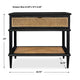 Uttermost Coast Black Rattan Side Table