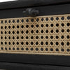 Uttermost Coast Black Rattan Side Table