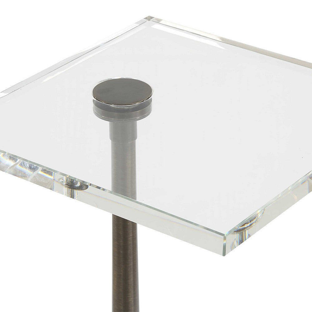 Uttermost Pelton Marble Glass Drink Table UT-50159