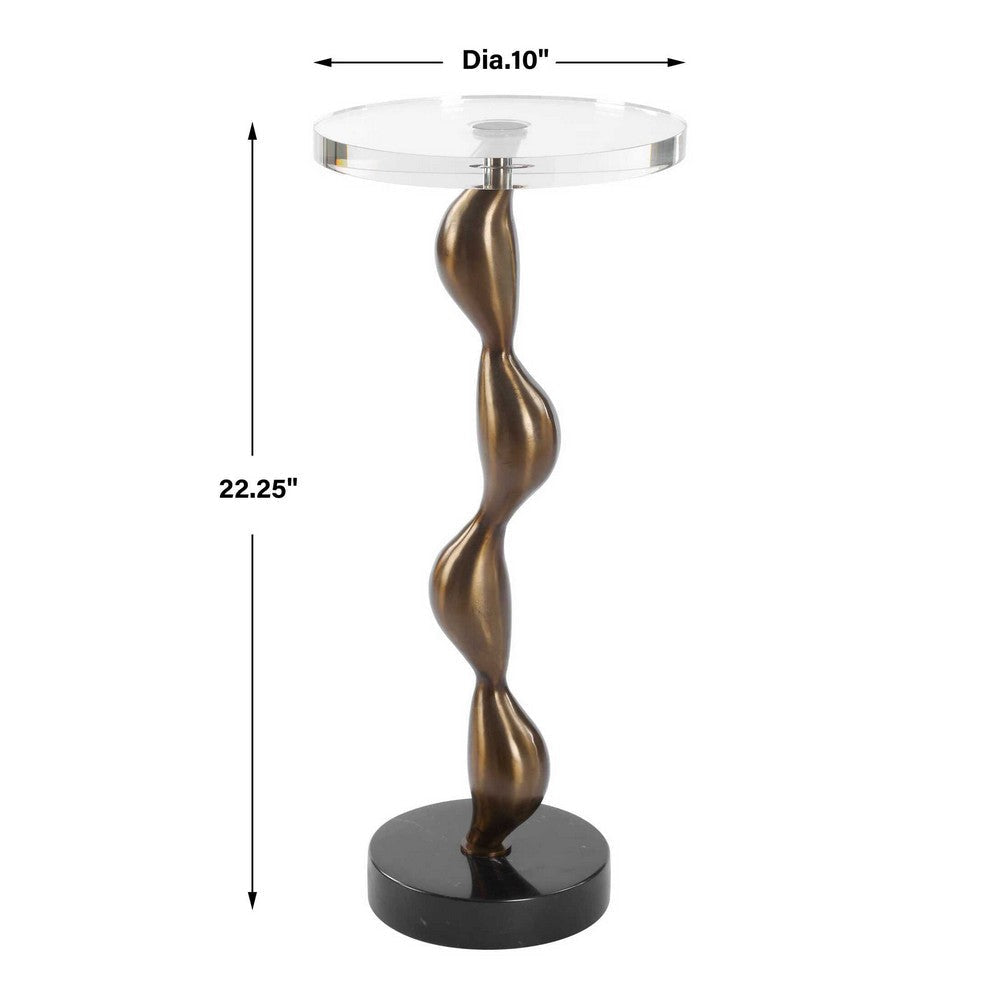 Uttermost Remolino Bronze Drink Table UT-50163