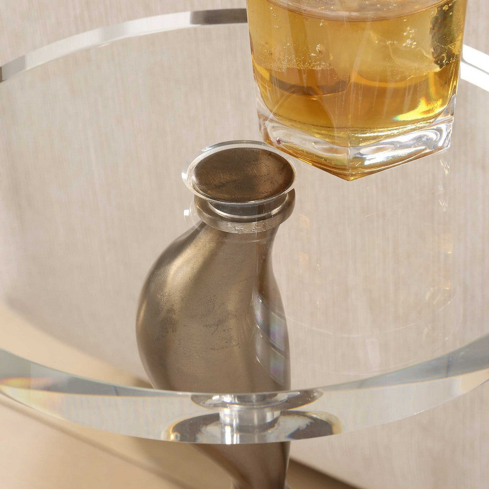 Uttermost Remolino Bronze Drink Table UT-50163