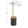 Uttermost Kaufman Crystal Accent Table UT-50176
