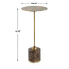 Uttermost Verlin Brass Drink Table UT-50185