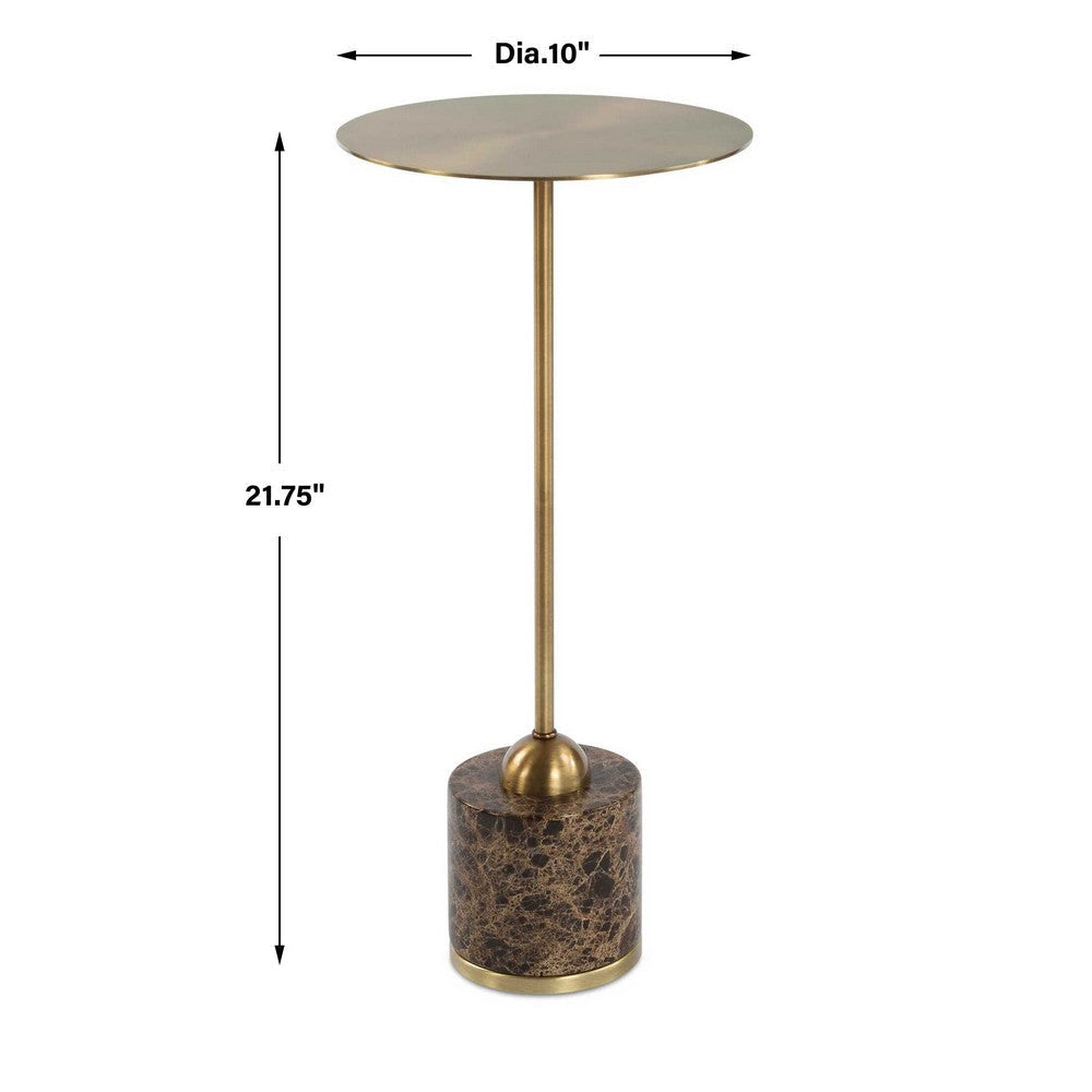 Uttermost Verlin Brass Drink Table UT-50185