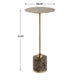 Uttermost Verlin Brass Drink Table UT-50185