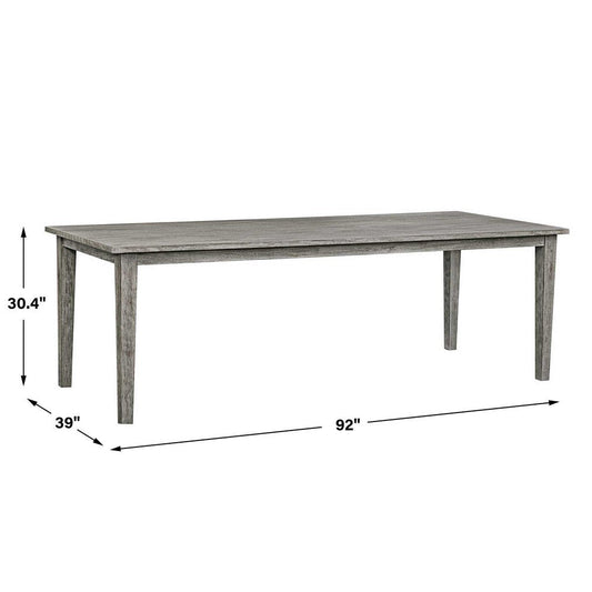 Uttermost Forsyth Dark Gray Outdoor Dining Table