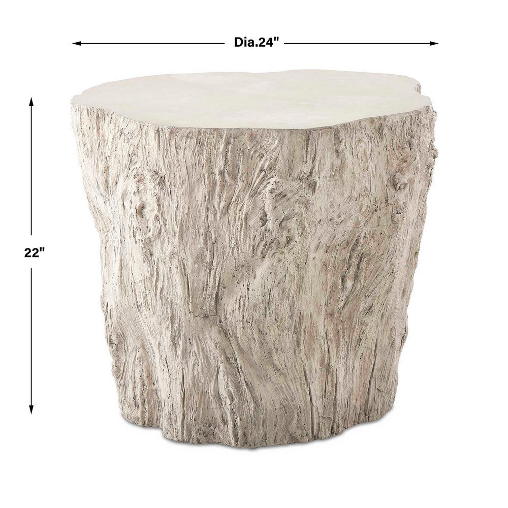 Uttermost Oakmont White Outdoor Side Table