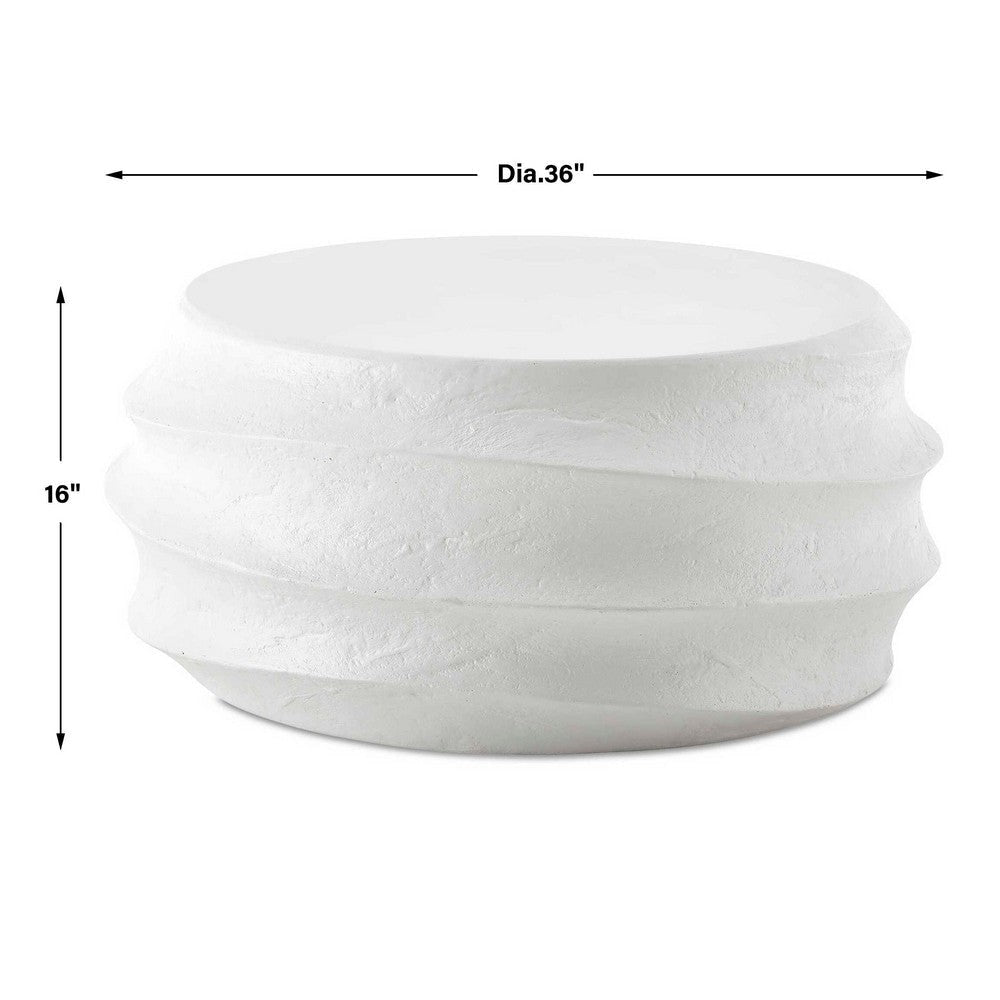 Uttermost Winded Outdoor White Coffee Table UT-50199