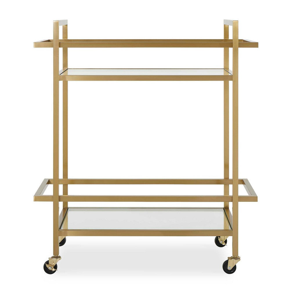 Uttermost Erena Brass Bar Cart UT-50205