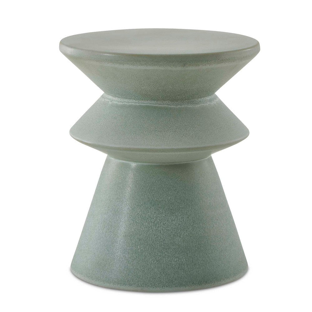 Uttermost Imogene Seafoam Glaze Garden Stool