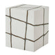 Uttermost Rocklyn White Cube Garden Stool UT-50207