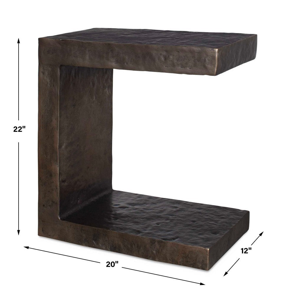 Uttermost Obra Bronze Outdoor Side Table UT-50213