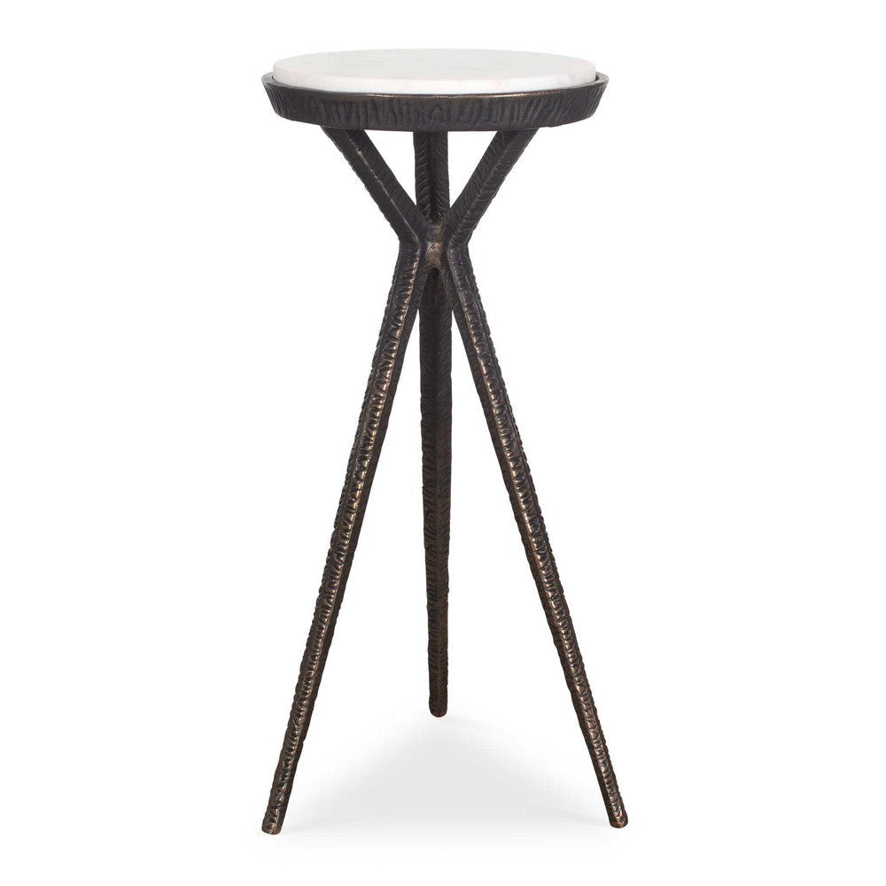 Uttermost Tilton White Marble Accent Table UT-50214