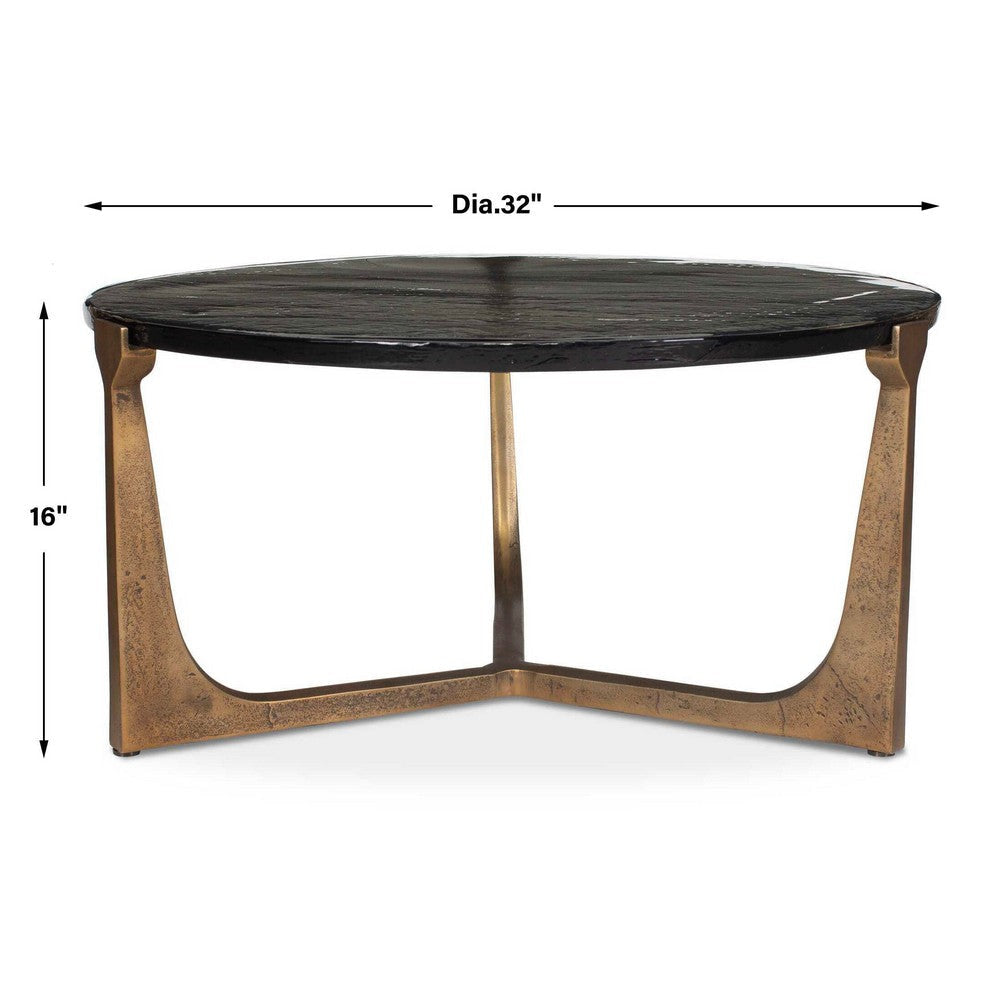 Uttermost Bohdi Outdoor Brass Coffee Table UT-50215