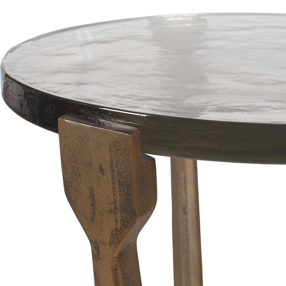 Uttermost Bohdi Outdoor Brass Accent Table UT-50216