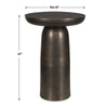 Uttermost Joppa Dark Bronze Outdoor Accent Table UT-50217