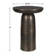 Uttermost Joppa Dark Bronze Outdoor Accent Table UT-50217