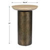 Uttermost Oslo Brass Outdoor Accent Table UT-50222