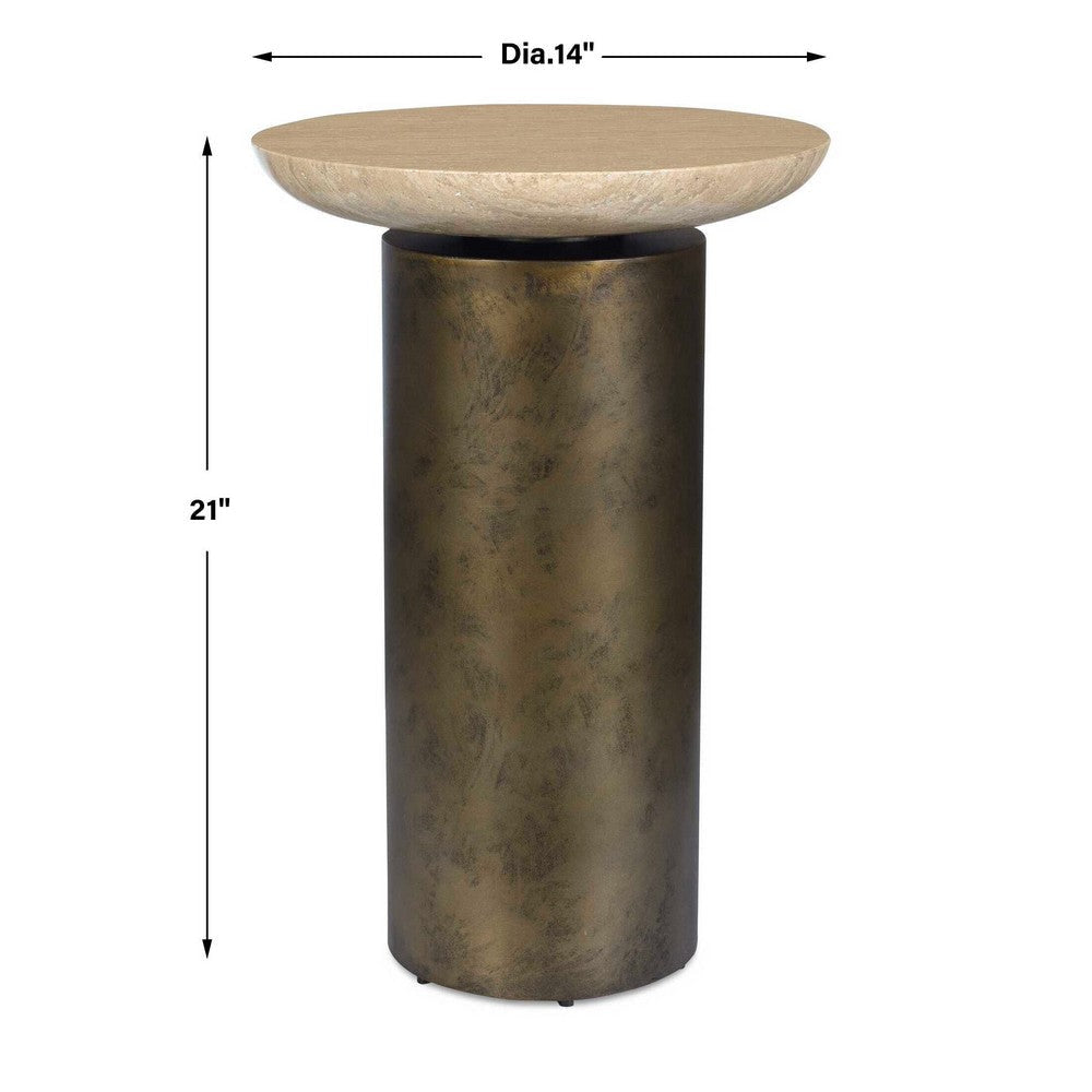 Uttermost Oslo Brass Outdoor Accent Table UT-50222