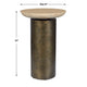 Uttermost Oslo Brass Outdoor Accent Table UT-50222