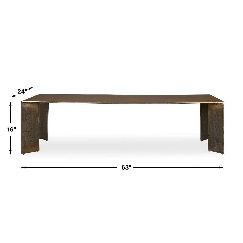 Uttermost Reade Brass Outdoor Coffee Table