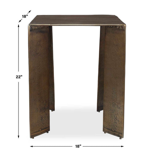 Uttermost Reade Brass Outdoor Accent Table