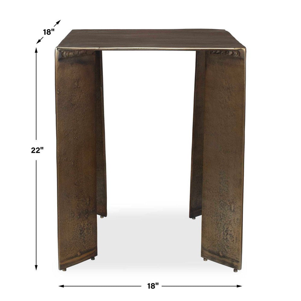 Uttermost Reade Brass Outdoor Accent Table