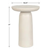 Uttermost Joppa White Outdoor Accent Table UT-50225