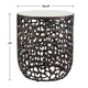 Uttermost Sabena White Marble Outdoor Side Table