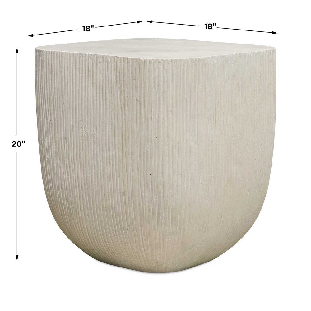 Uttermost Alma Concrete Outdoor Side Table