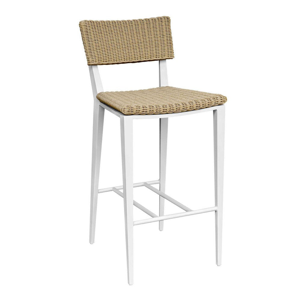 Uttermost Calbas White Outdoor Bar Stool