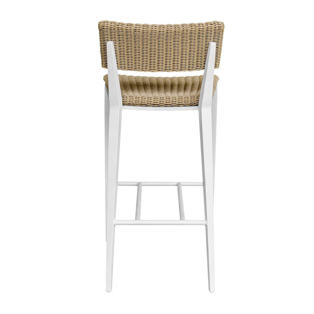 Uttermost Calbas White Outdoor Bar Stool