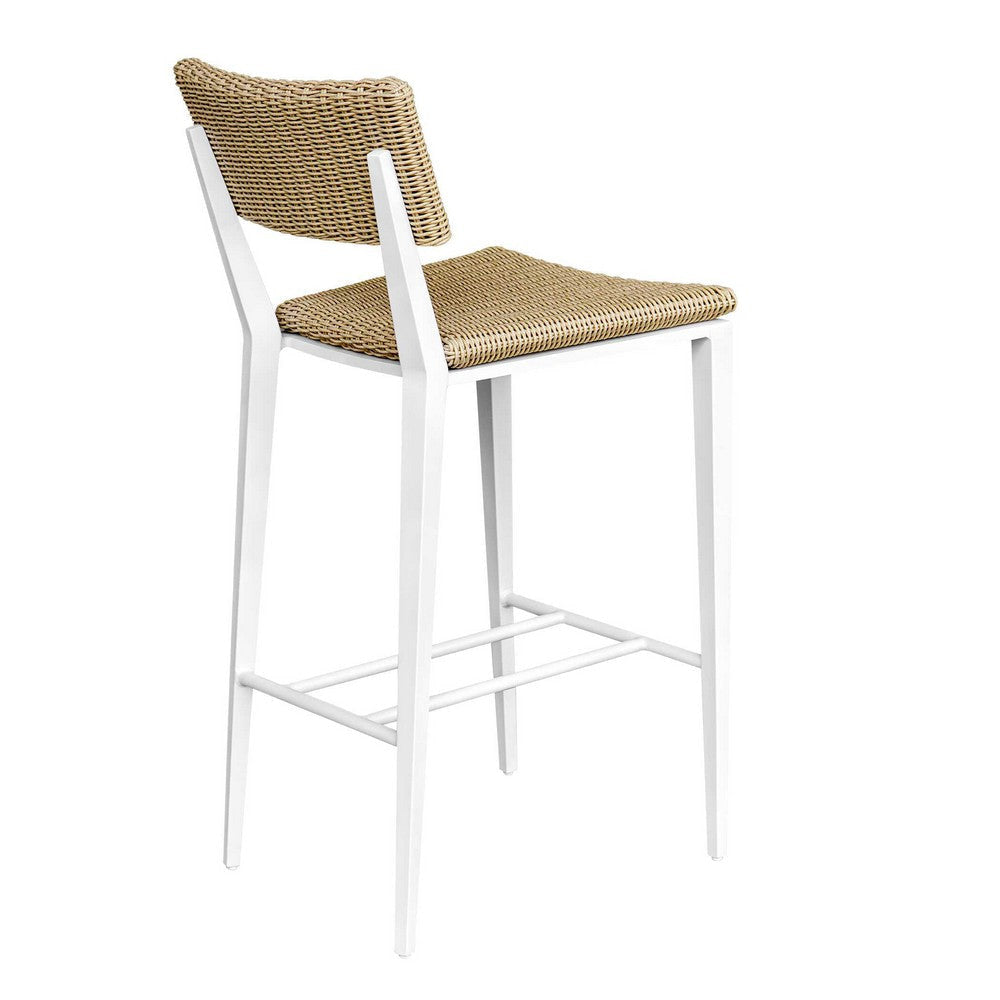 Uttermost Calbas White Outdoor Bar Stool